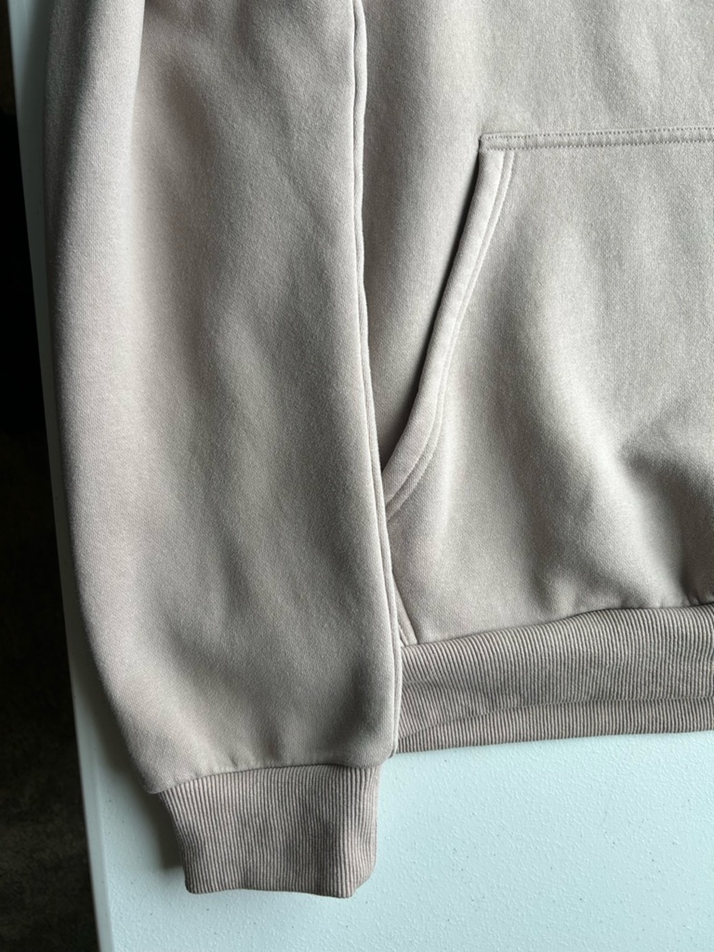 Comfrt Signature Fit Unisex Hoodie Bark Beige Tan Medium - Picture 5 of 7